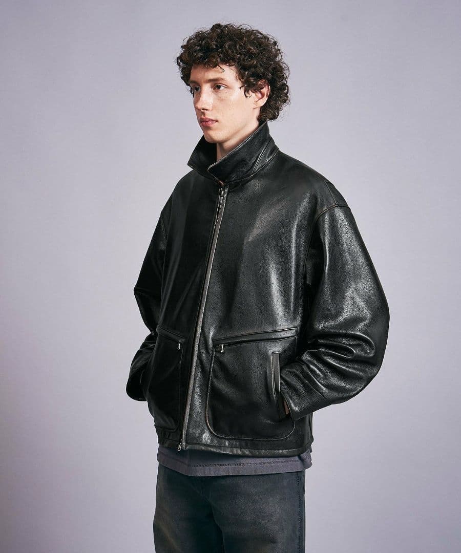 monkey time ゴートフライトジャケット S レザー 山羊革