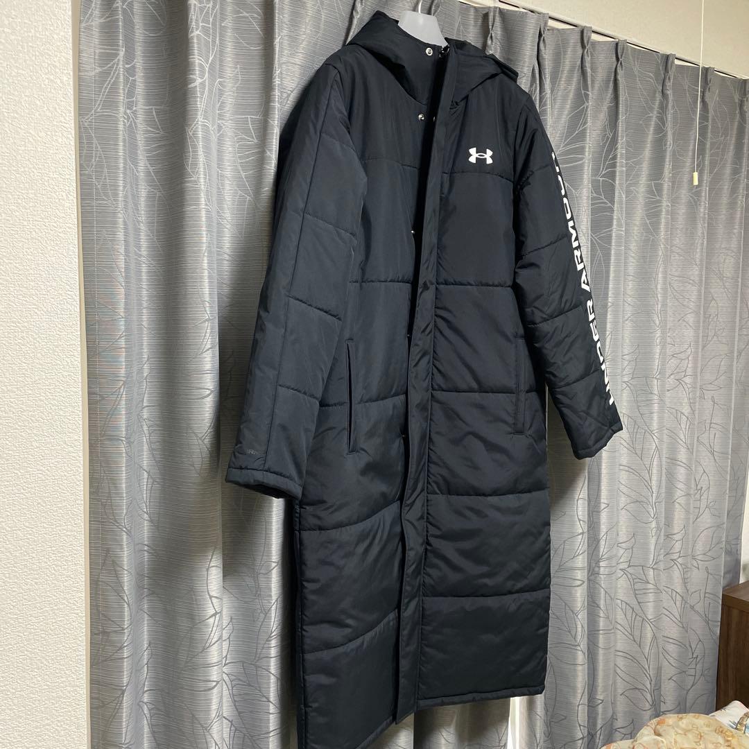 美品　アンダーアーマー　ロングコート　ベンチコート　Lサイズ