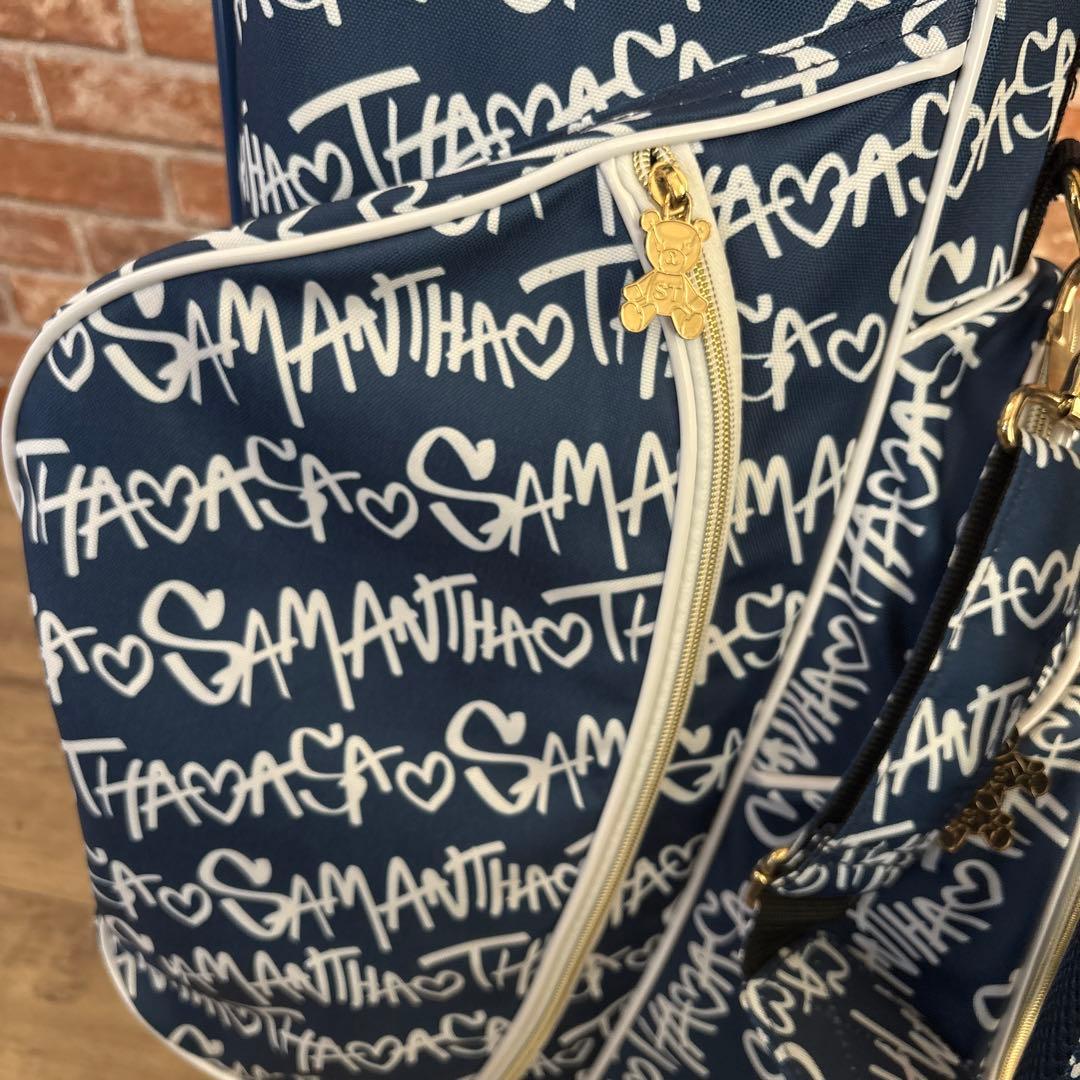 ‼️サマンサタバサ レディース 限定 スタンド式 キャディバッグ ネイビー‼️