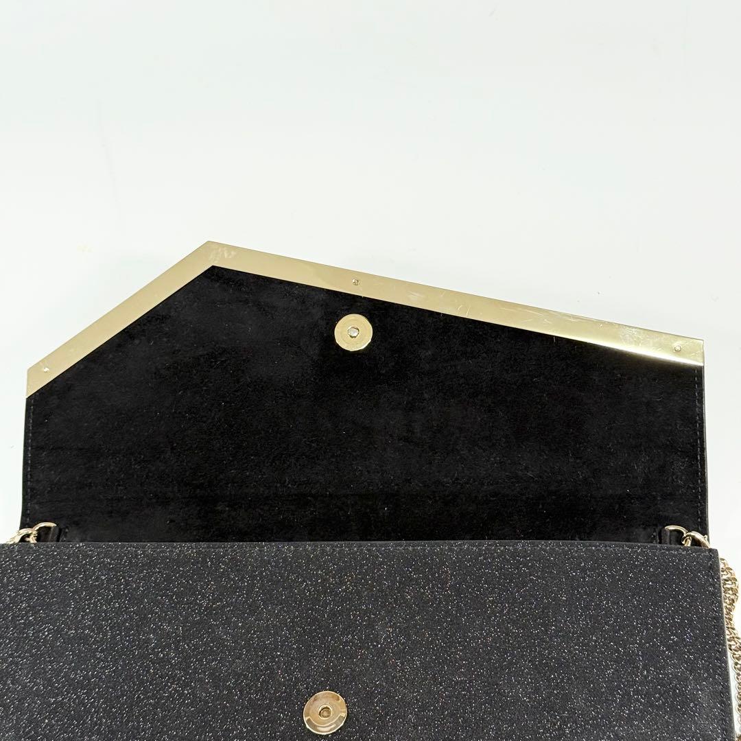 美品　ジミーチュウ　パーティバッグ　クラッチバッグ　肩掛け　ラメ