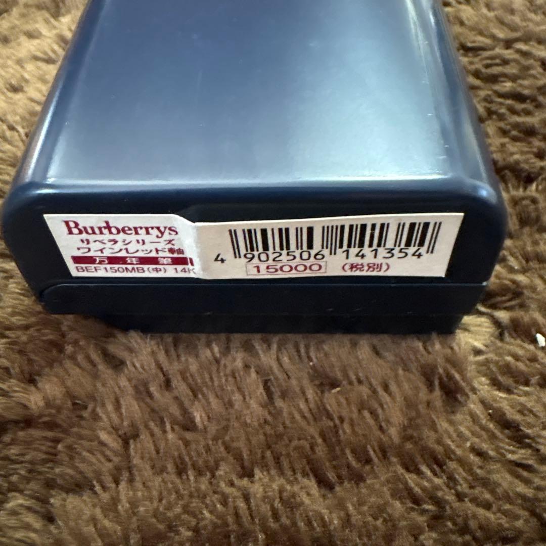 【美品】Burberrys バーバリー 万年筆 14K金ペン先 ケース付