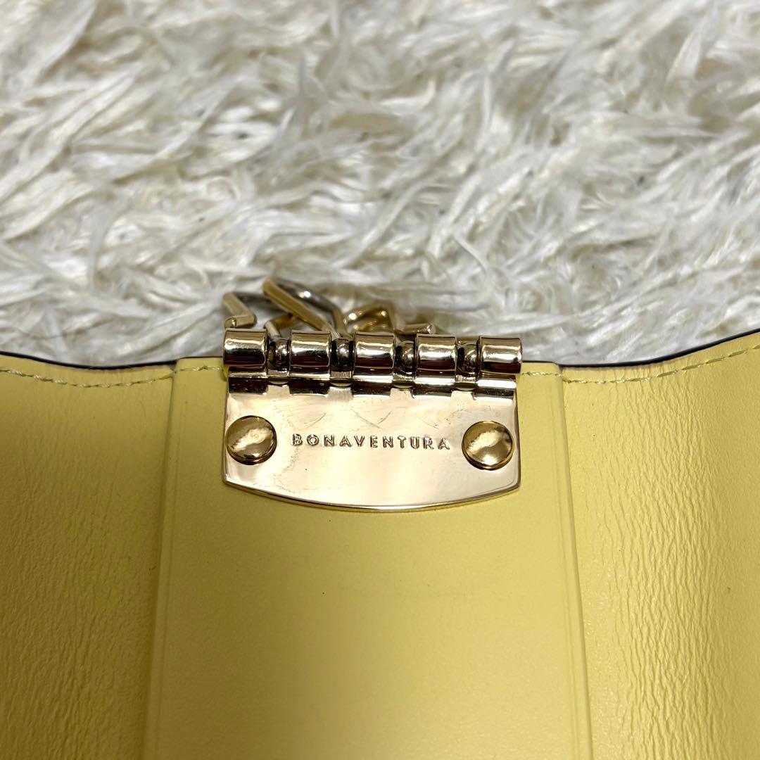 BONAVENTURA キーケース　4連　ホルダー付き　レザー　ダークベージュ