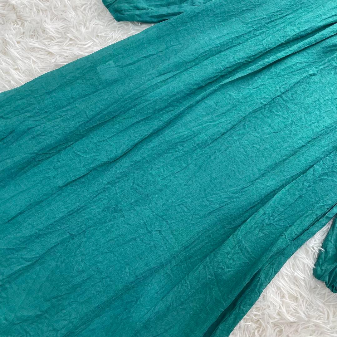 【近年・完売品】シビラ sybilla シルクリネンピンタックドレス マシキ丈