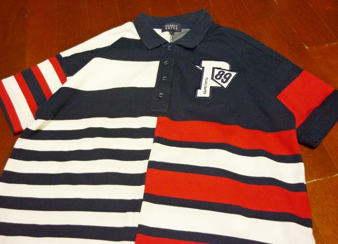 PEARLY GATESパーリーゲイツ★半袖ワンピース★切替ボーダー★サイズ１