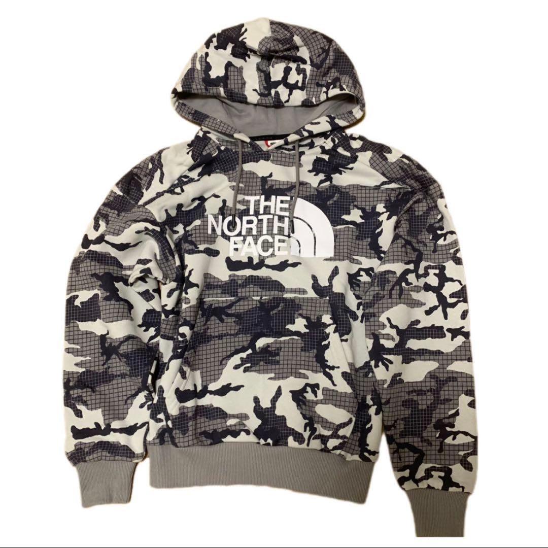 【海外限定】裏起毛パーカー　カモ柄　日本サイズ S 相当　J34