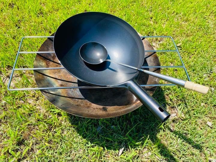 おやじキャンプ飯に触発された中華鍋ロストル