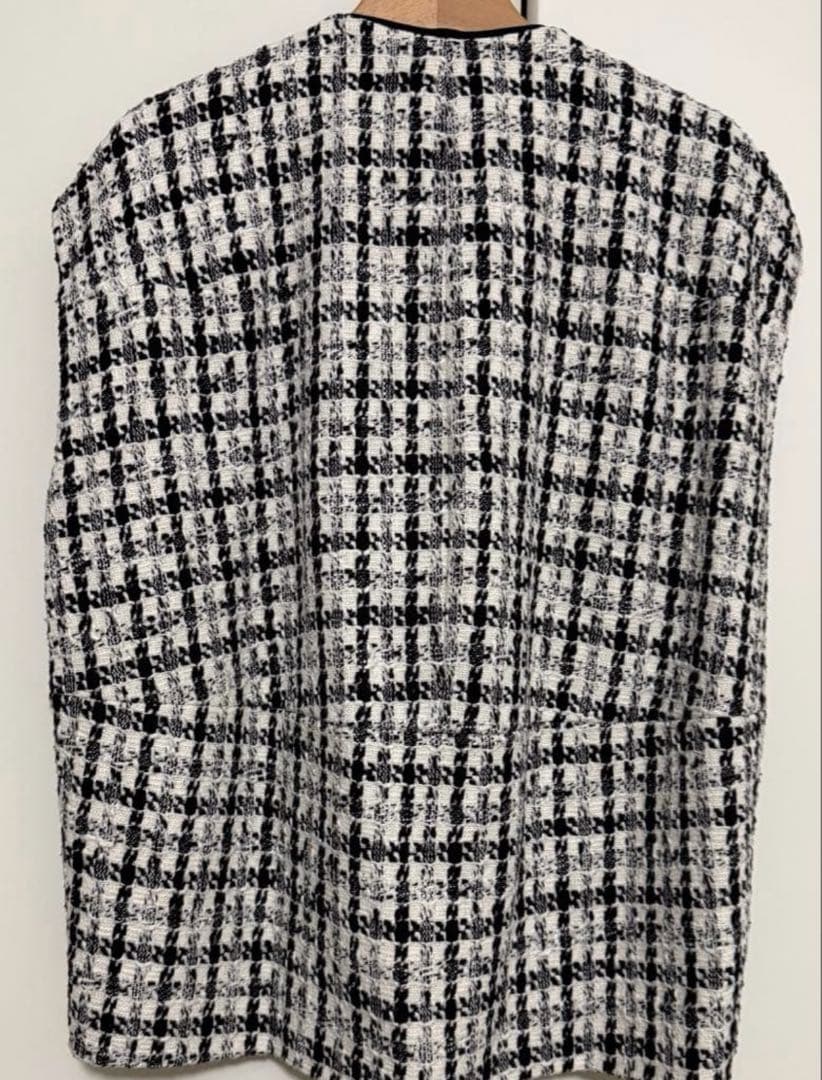 tomorrowland スラブシェパード コクーンジレ　ジレ　ツィード