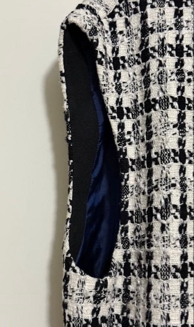 tomorrowland スラブシェパード コクーンジレ　ジレ　ツィード