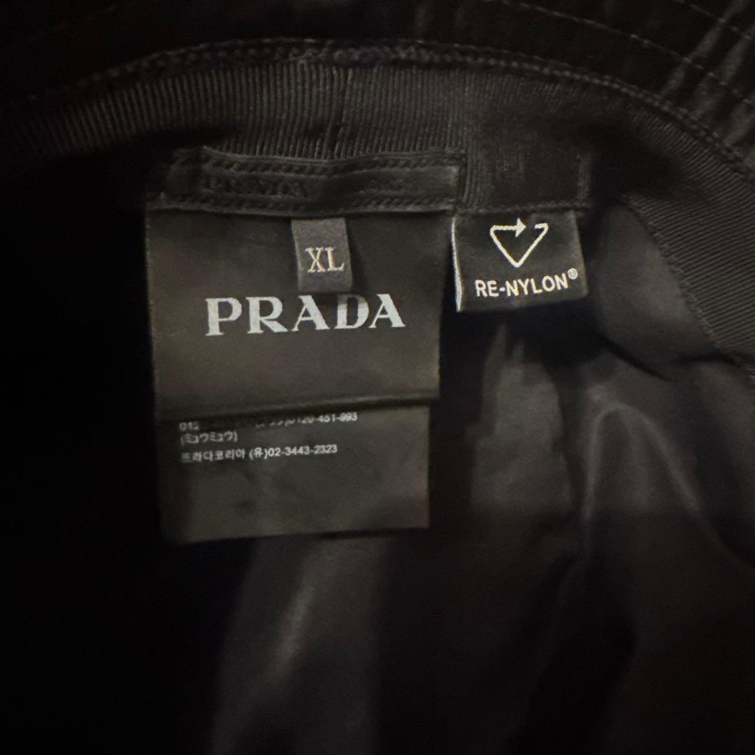 PRADA ナイロン バケットハット XLサイズ ブラック