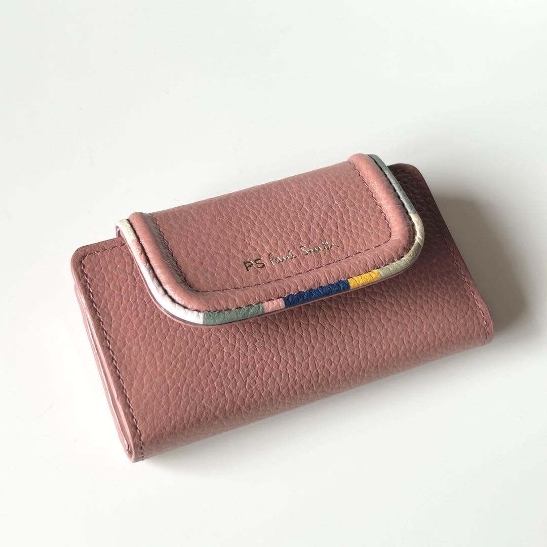 PS Paul Smith ポールスミス キーケース スワールトリム ピンク