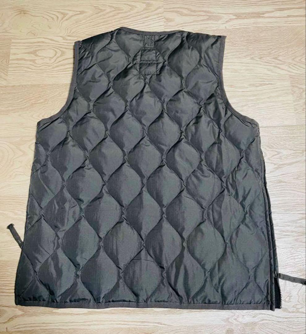 TAION/タイオン ミリタリー Vネックジップ ダウンベスト XL 美品