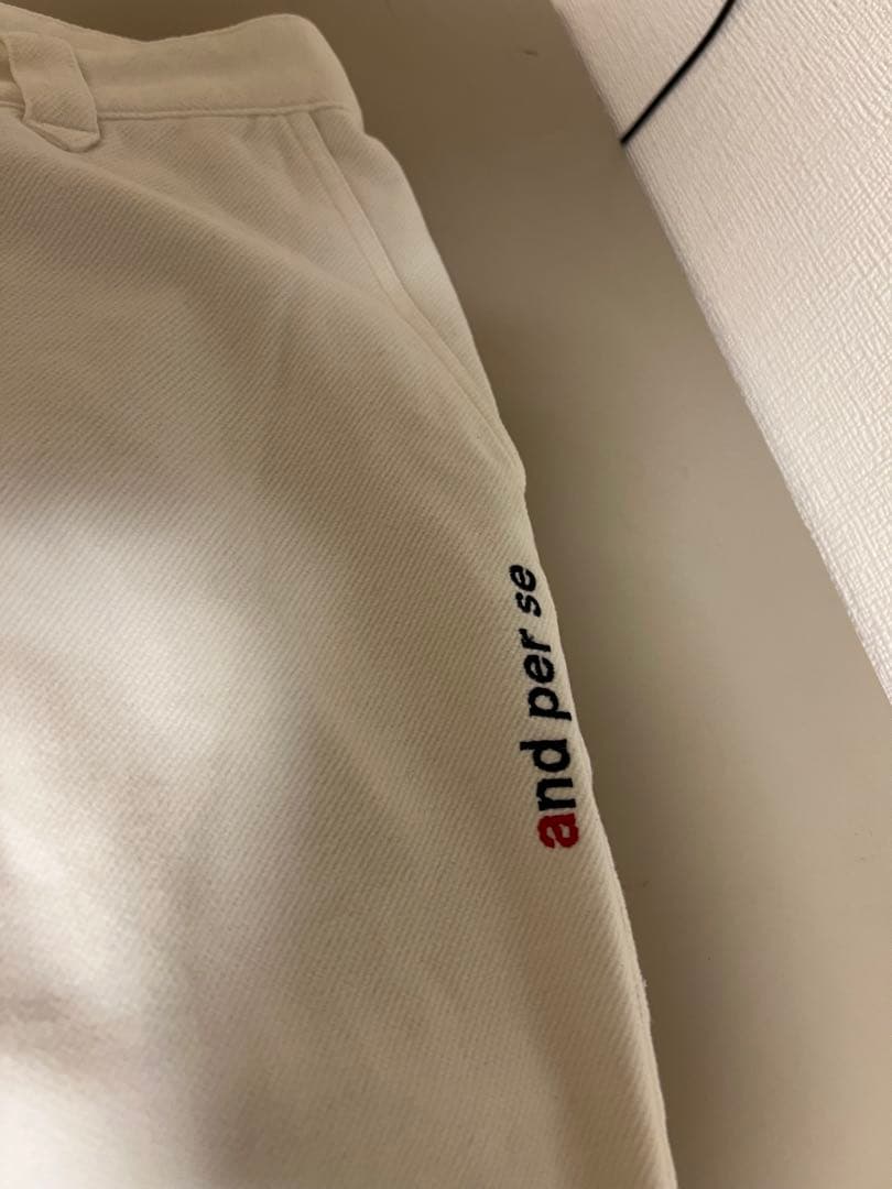 ★美品★アンパスィ　and per se ゴルフ　防寒ストレッチ　パンツ　L