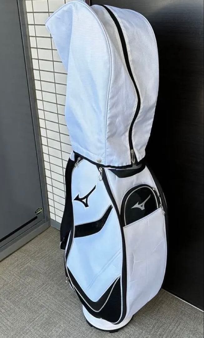 Mizuno キャディバッグ ホワイト/ブラック