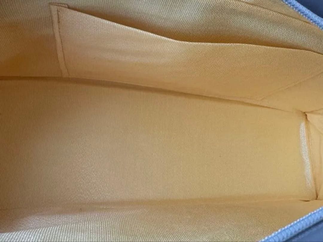 伊と忠　ライトグレー　正絹西陣織和装用バッグ