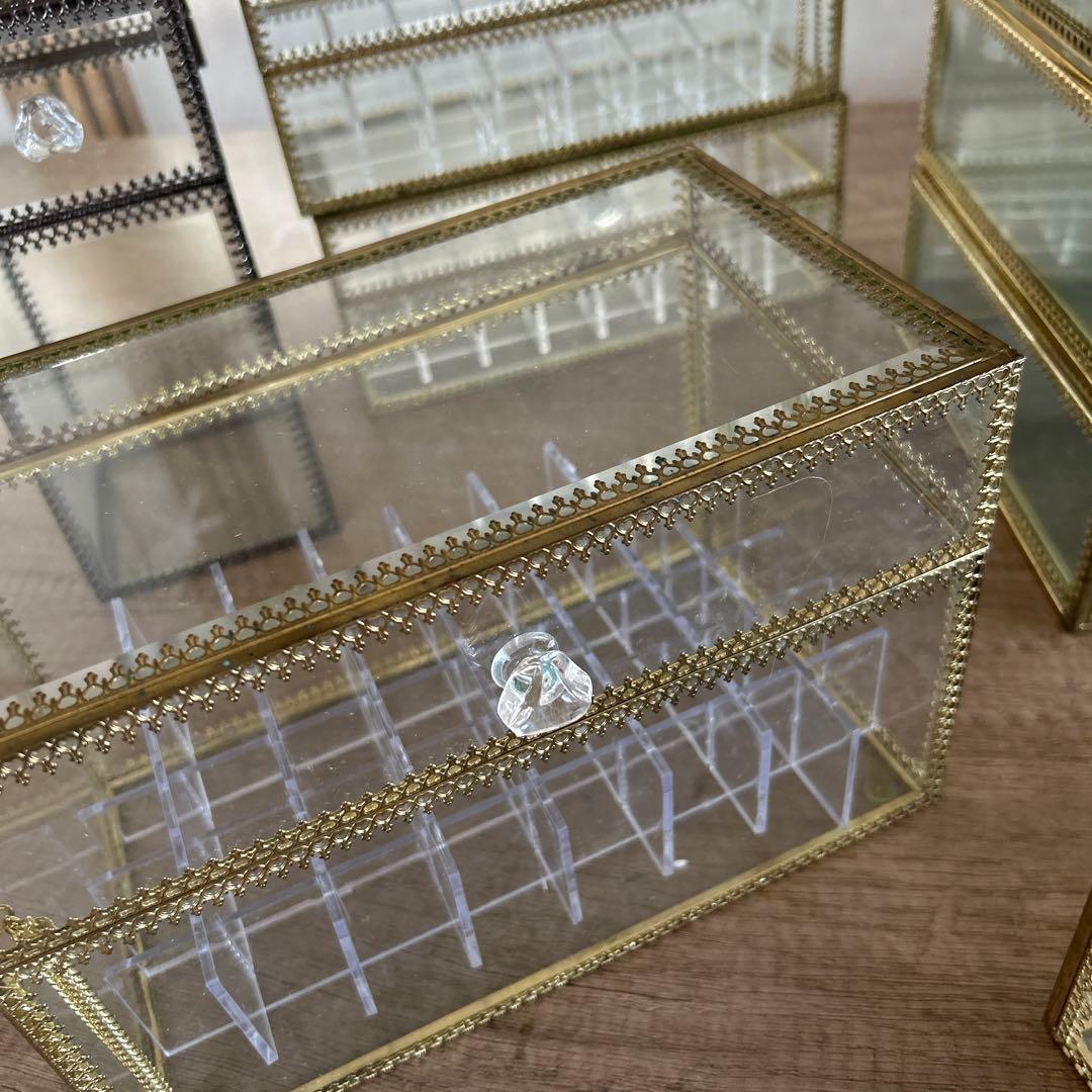 ガラス製コレクションボックスセット