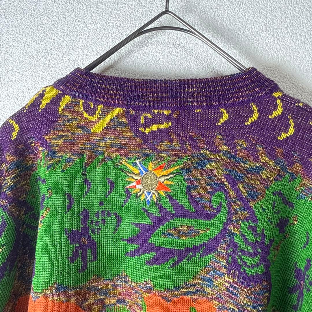 J's ジャンボ尾崎 ニットセーター 太陽刺繍 サイズL