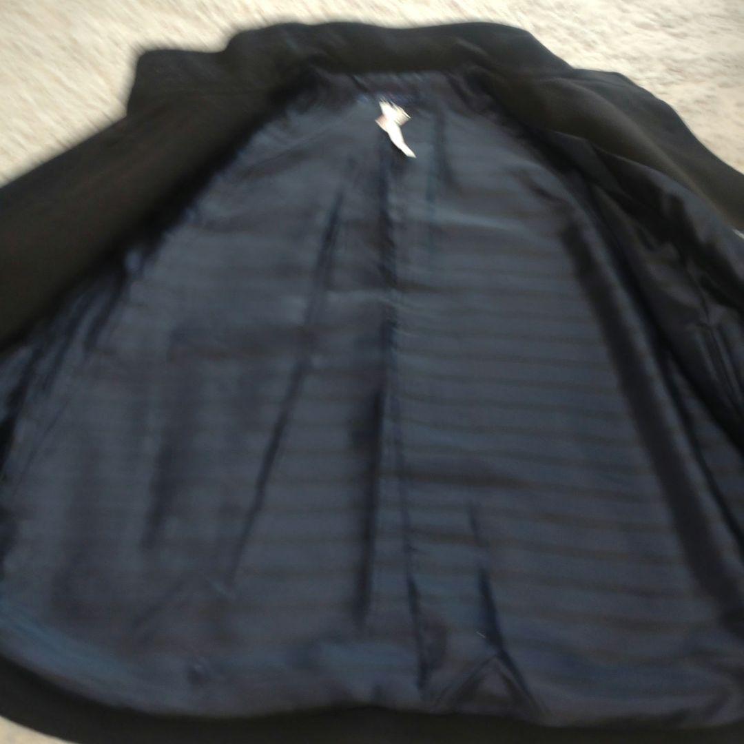 クミキョク ネイビー ケープコート サイドポケット風付き 38 極美品