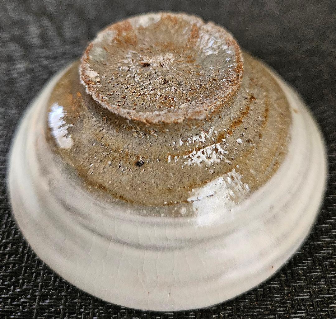 新進気鋭　人気作家　唐津焼　竹花正弘造　唐津　刷毛目　盃　酒杯　酒器　共箱　共布