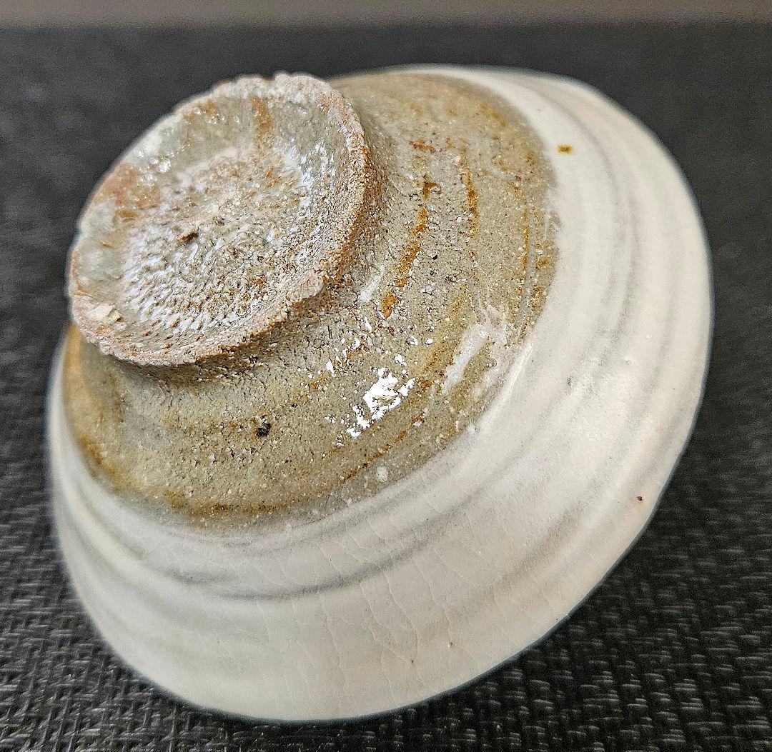 新進気鋭　人気作家　唐津焼　竹花正弘造　唐津　刷毛目　盃　酒杯　酒器　共箱　共布