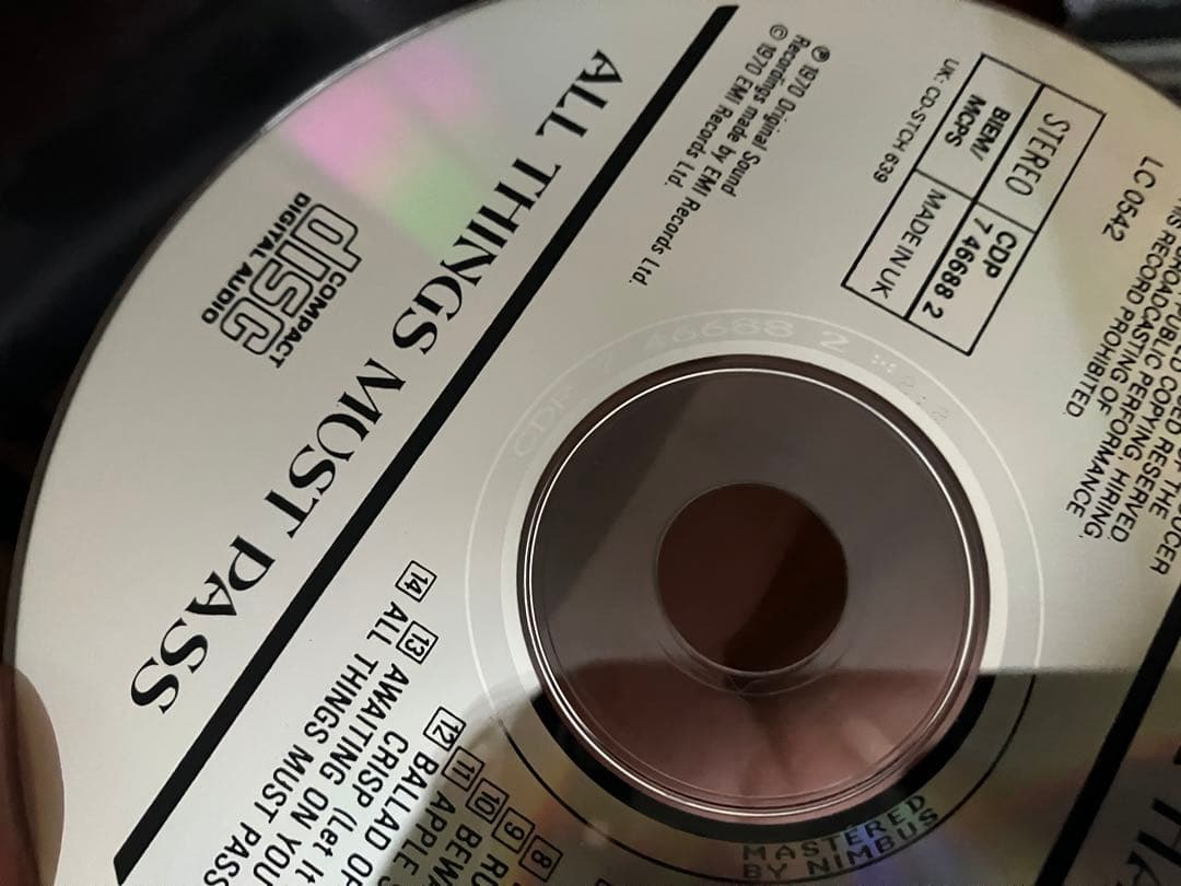 e Harrison 英国高音質nimbus最初期プレス 1987