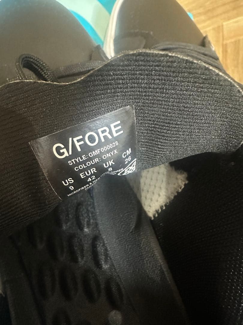 新入荷G/FOREメンズシューズG.112 ブラック×ホワイトsize26㎝