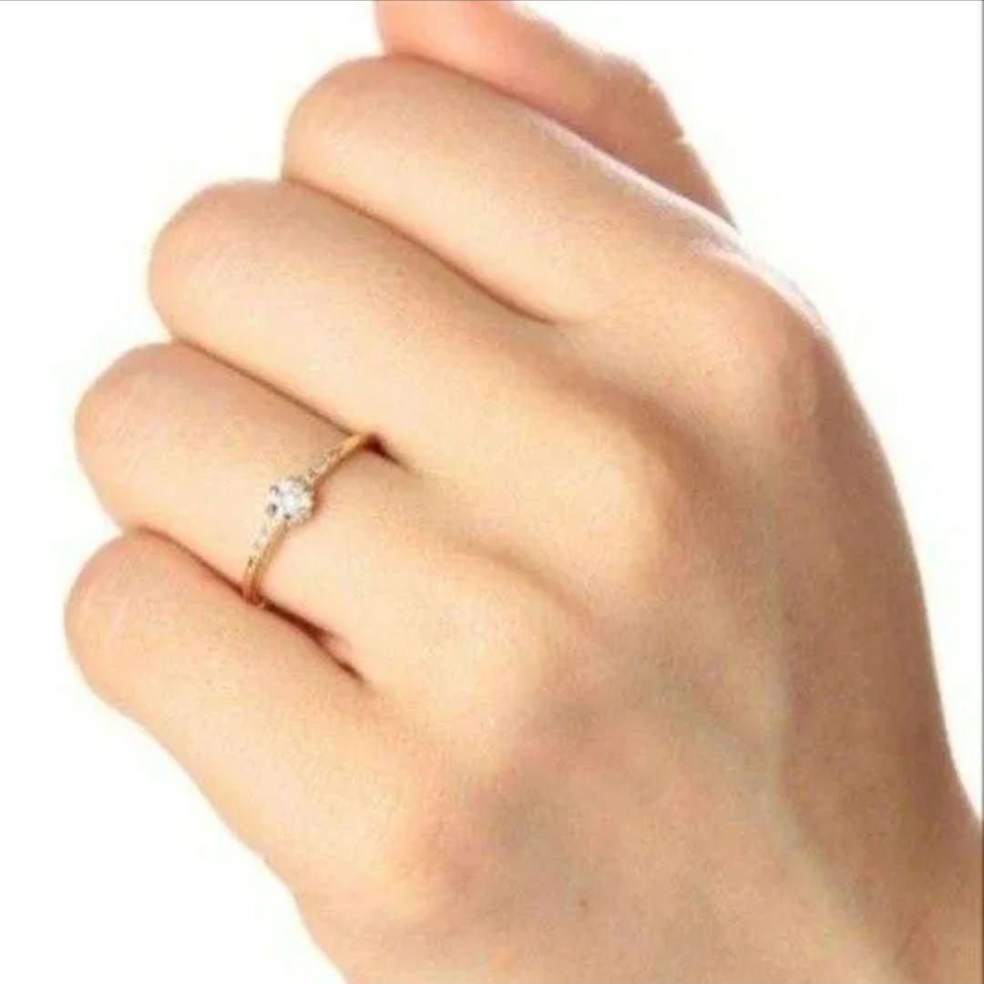 ココシュニック K10 ダイヤモンド リング 10号 ラウンド フラワー 美品