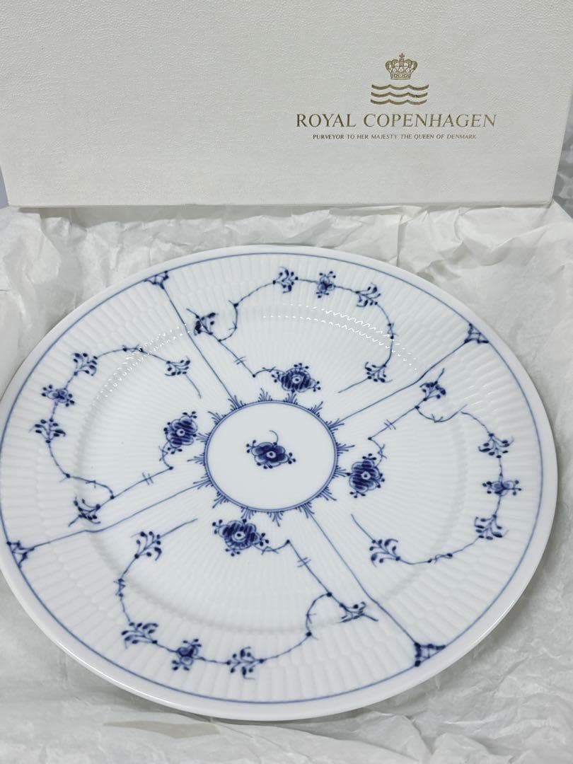 【美品　未使用】　ロイヤルコペンハーゲンブルーブルーテッドプレイン　28cm