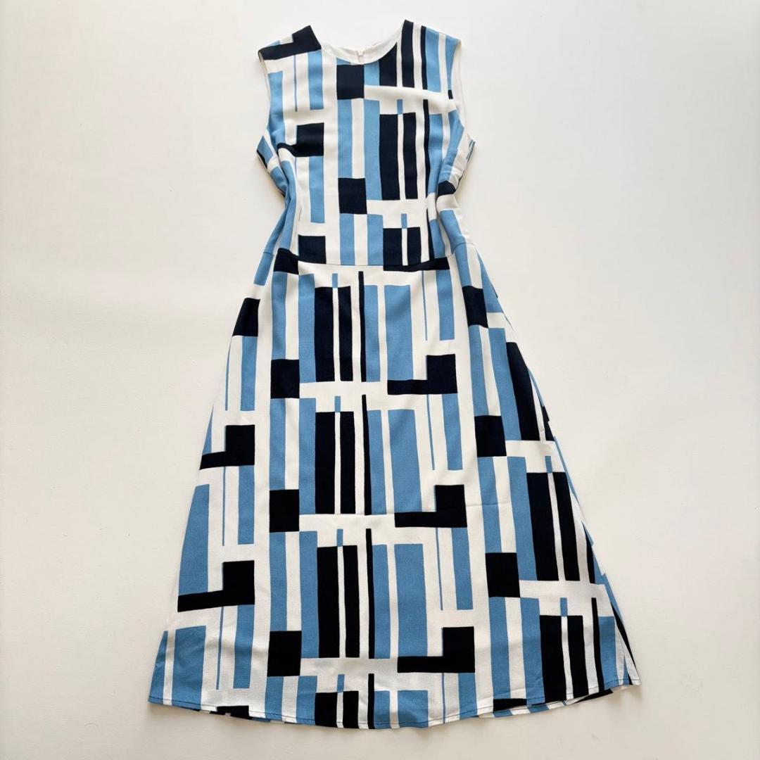 ＊極美品【マリメッコ】ワンピース　ロング　Aライン マルチカラー　34