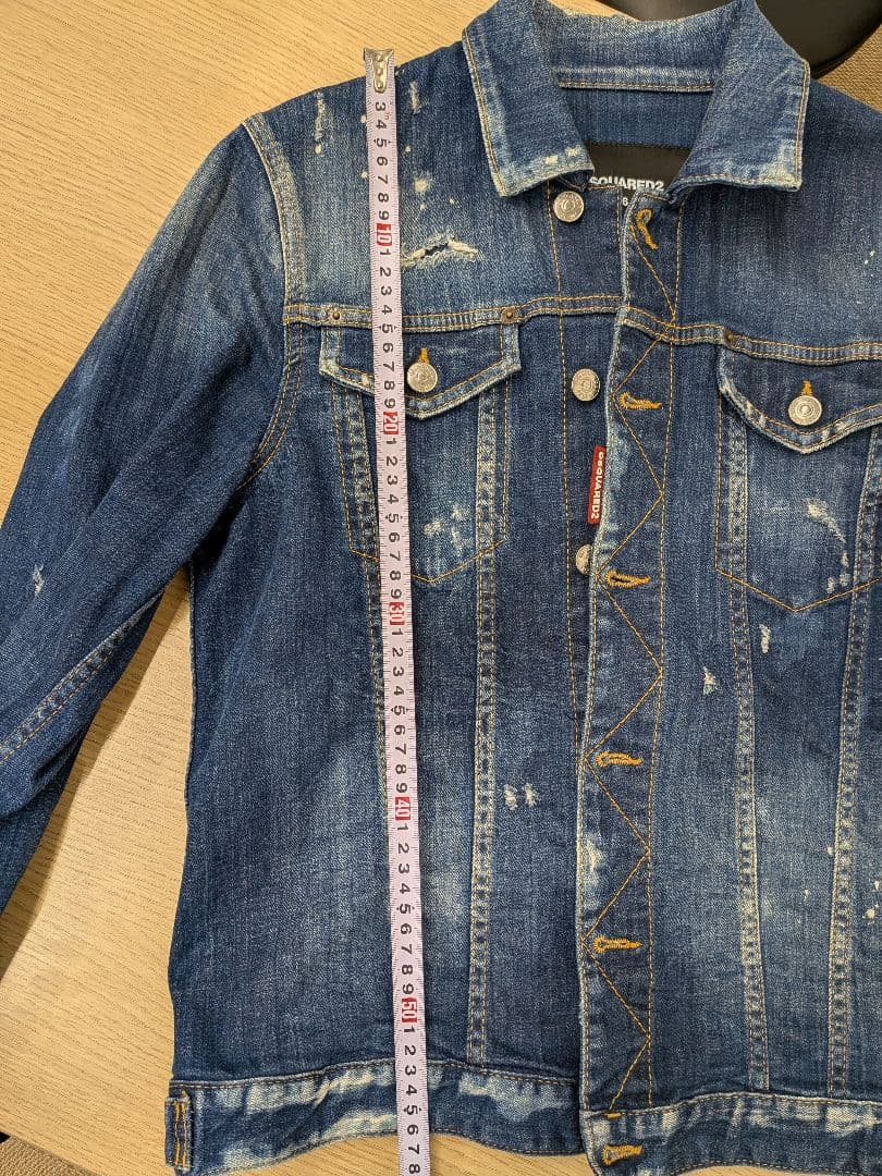 DSQUARED2 ダメージ加工デニムジャケット　サイズ46
