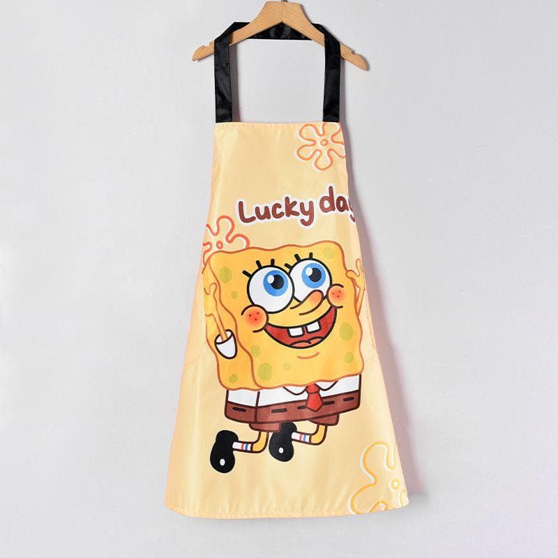 タオル付き防水エプロン 無袖デザイン 上品 個性派 作業用