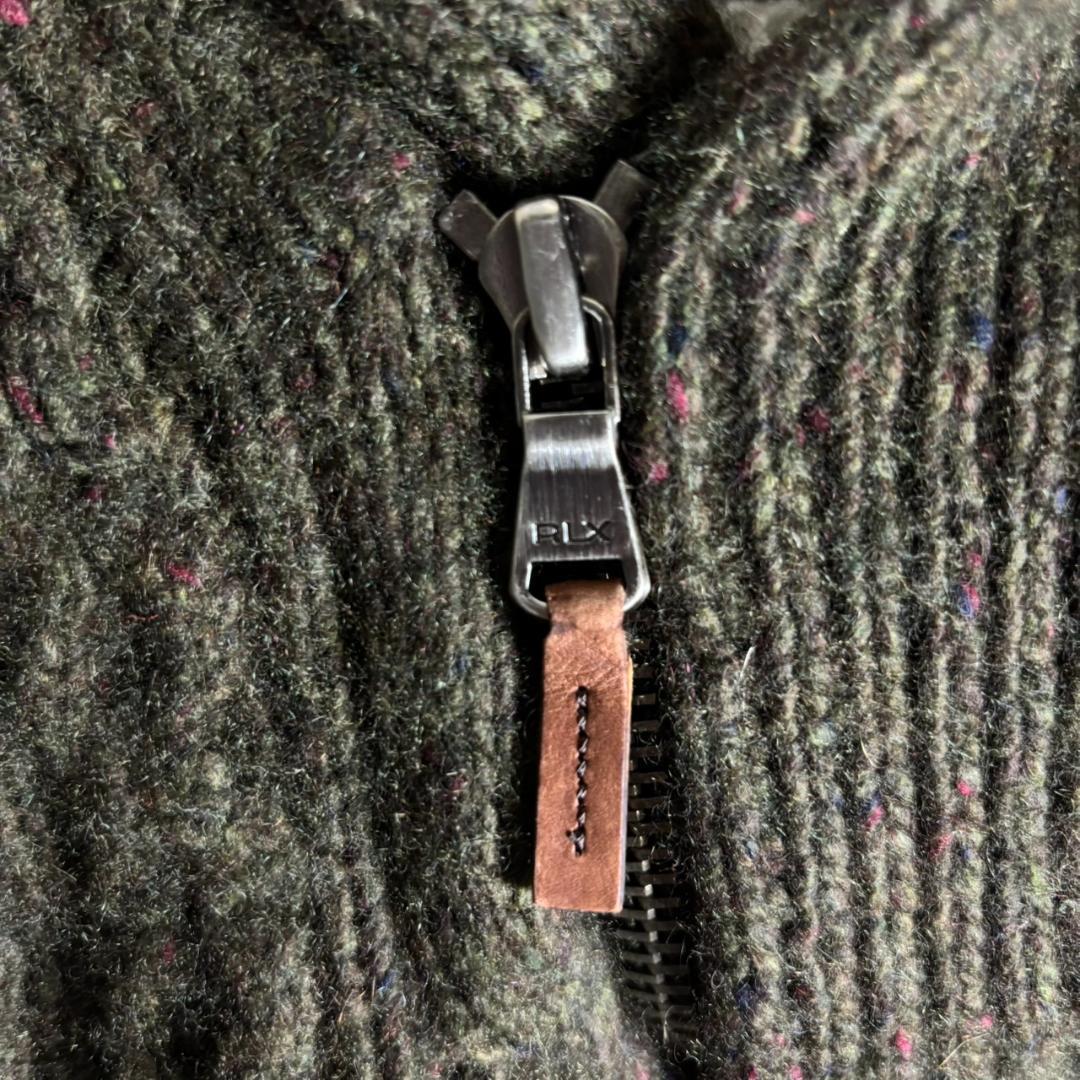 RLX ラルフローレン ケーブルニット ハーフジップ ウール　レディース