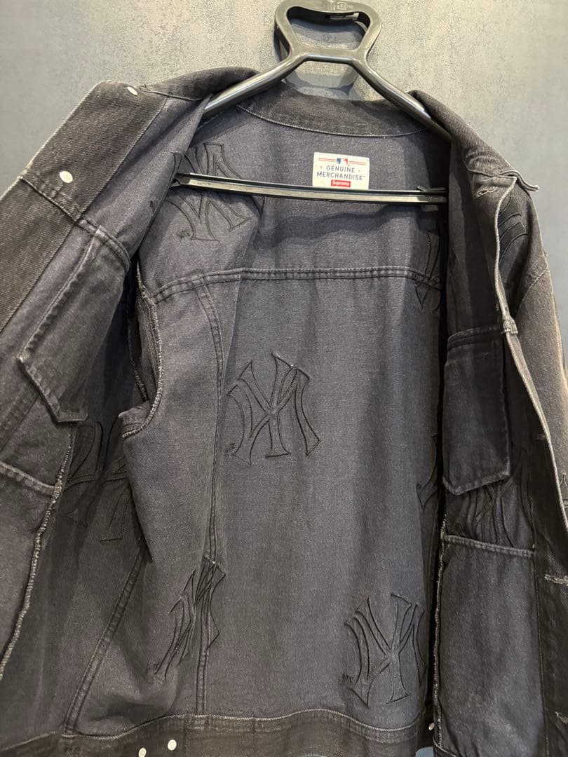 Supreme デニムジャケットNY Yankees