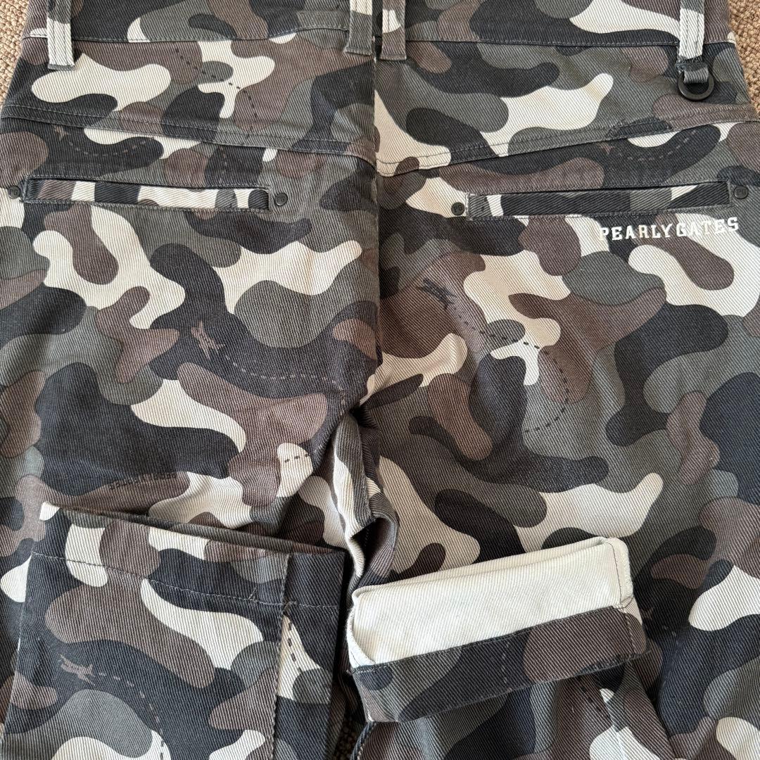 パーリーゲイツ　パンツ　迷彩　カーキ　カモフラ　黒　茶　L〜XL相当 アーミー