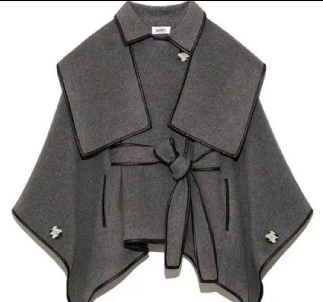 最終値下げ　snidel × 新木優子 ポンチョコート グレー