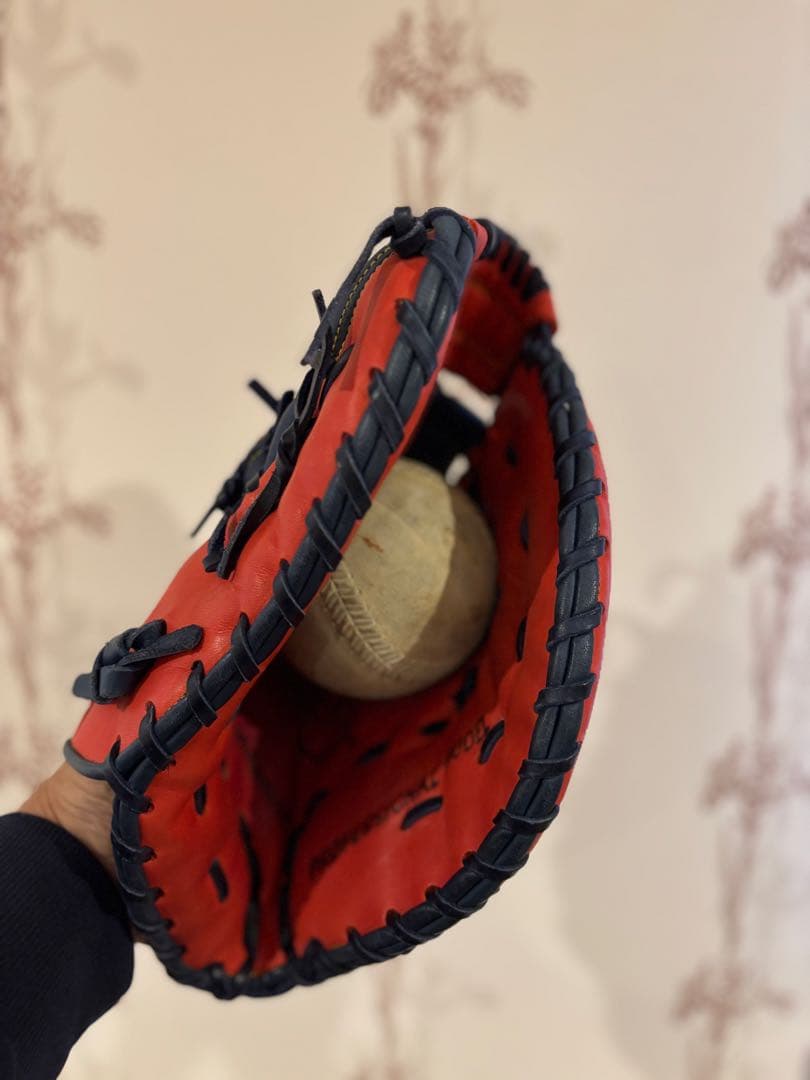 ★超美品 ハタケヤマ 軟式用ファーストミット 右投げ PRO-371 即戦力★