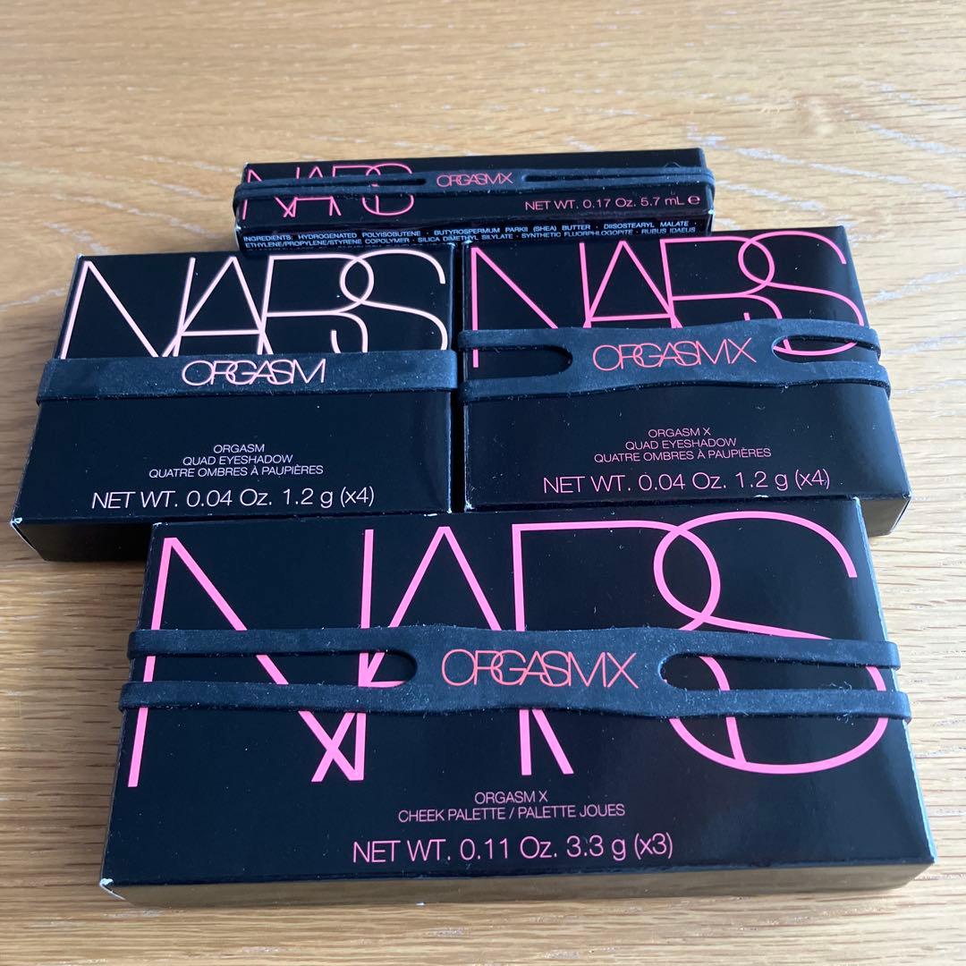 NARS 新品　4点　クワッドアイシャドー2点リップティント　チークパレット