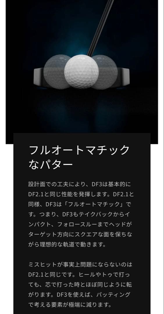 専用　【極美品・国内保証書付・店舗印あり】L.A.B GOLF DF3 34㌅