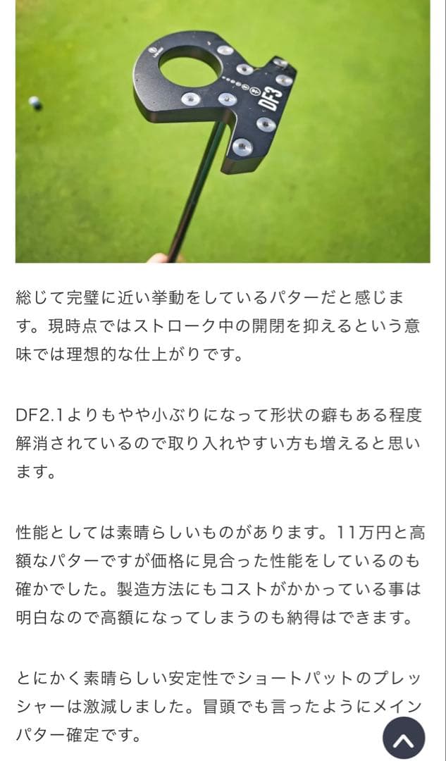 専用　【極美品・国内保証書付・店舗印あり】L.A.B GOLF DF3 34㌅