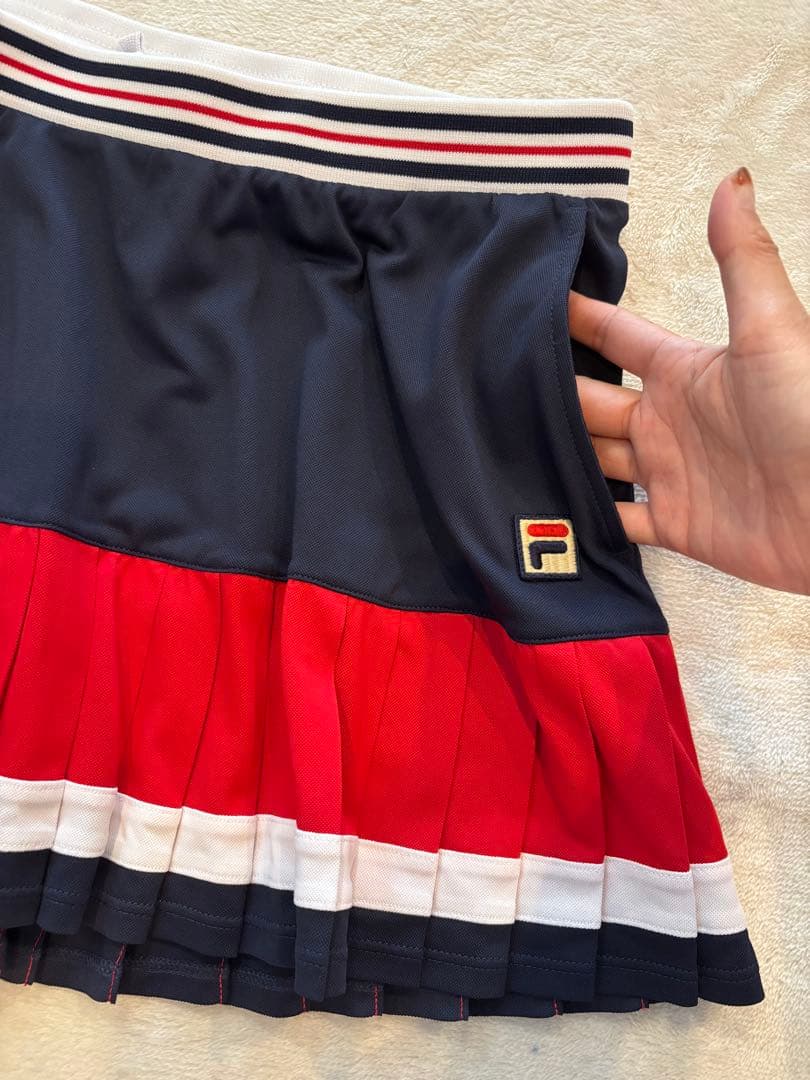 フィラ　FILA テニスウェア　ゲームシャツ　プリーツスコート　セットアップ