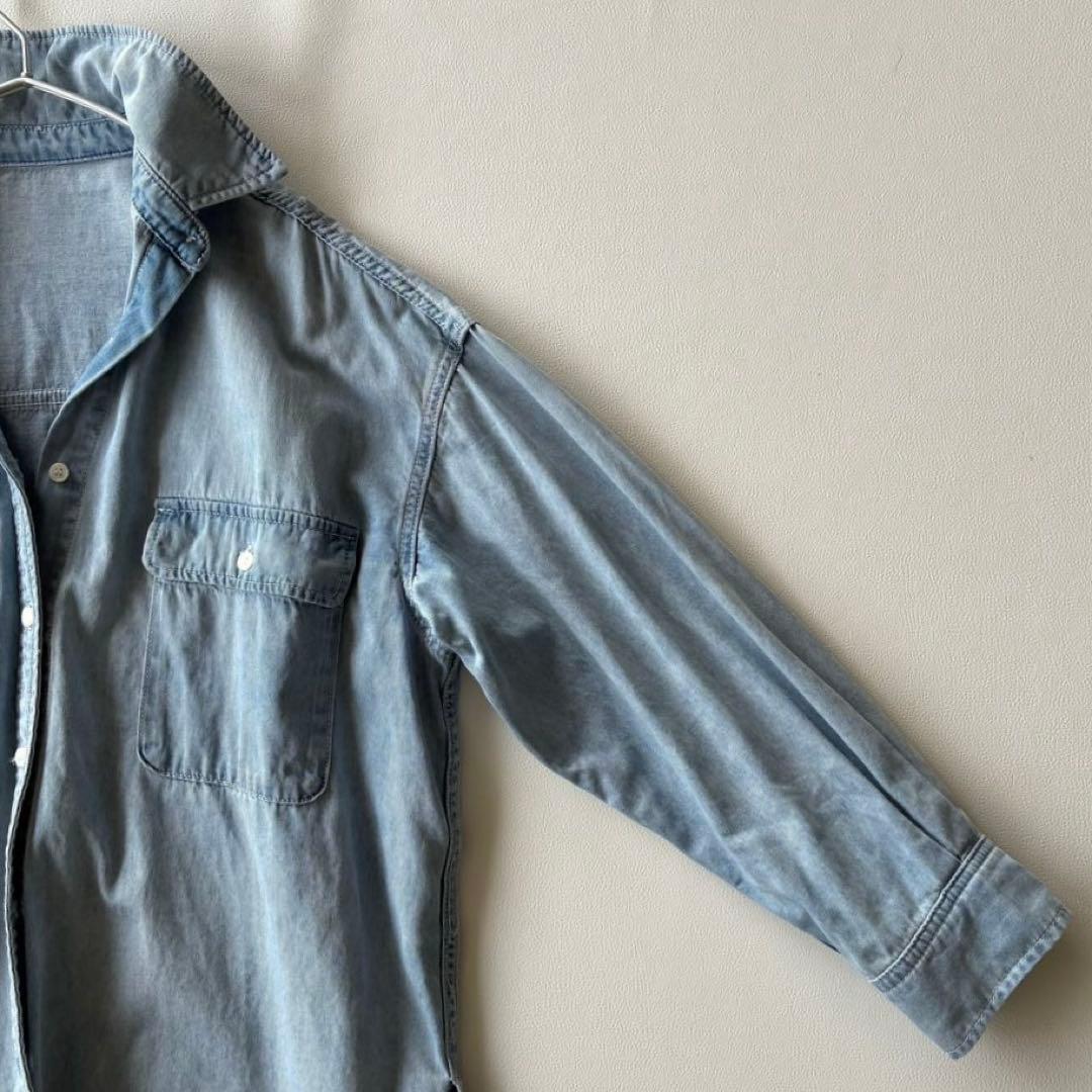 バビロン BABYLONE ゆったり柔らかビックシルエットデニムオーバーシャツ