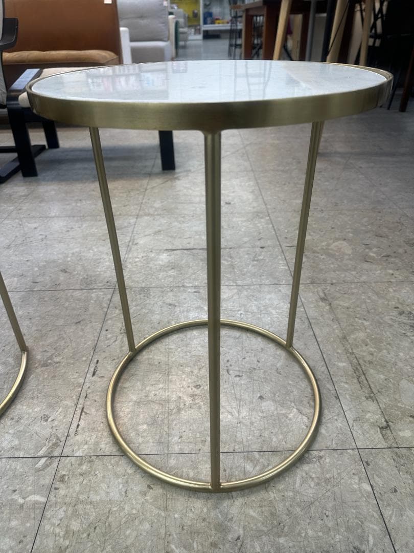 ZARA  ネストテーブル 大理石 ゴールド