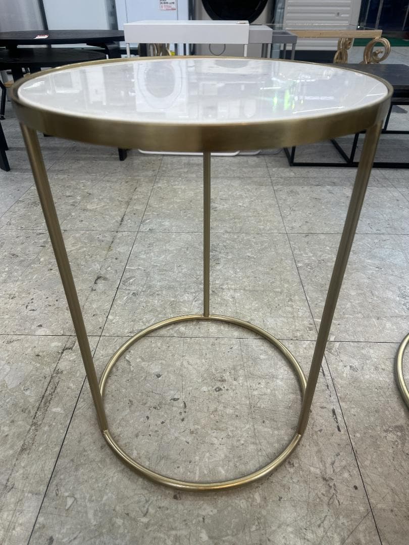 ZARA  ネストテーブル 大理石 ゴールド