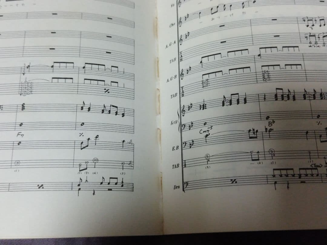 バンドスコア オフコース Three and Two ギター&ベース タブ譜付