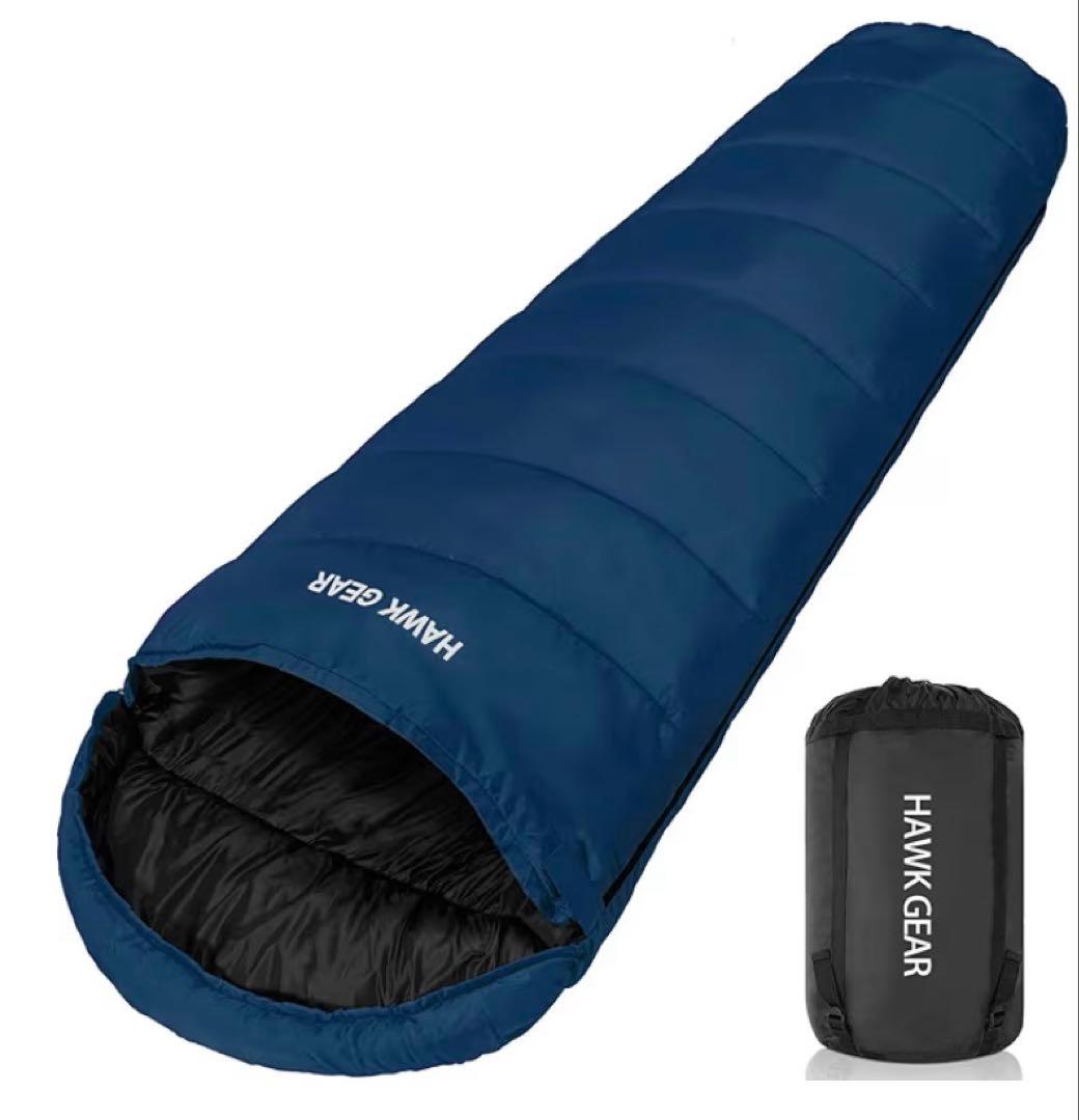【新品】2個 シュラフ 寝袋 マミー型 HAWK GEAR