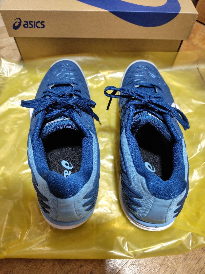 asics バドミントンシューズ 美品　レディース ネイビー