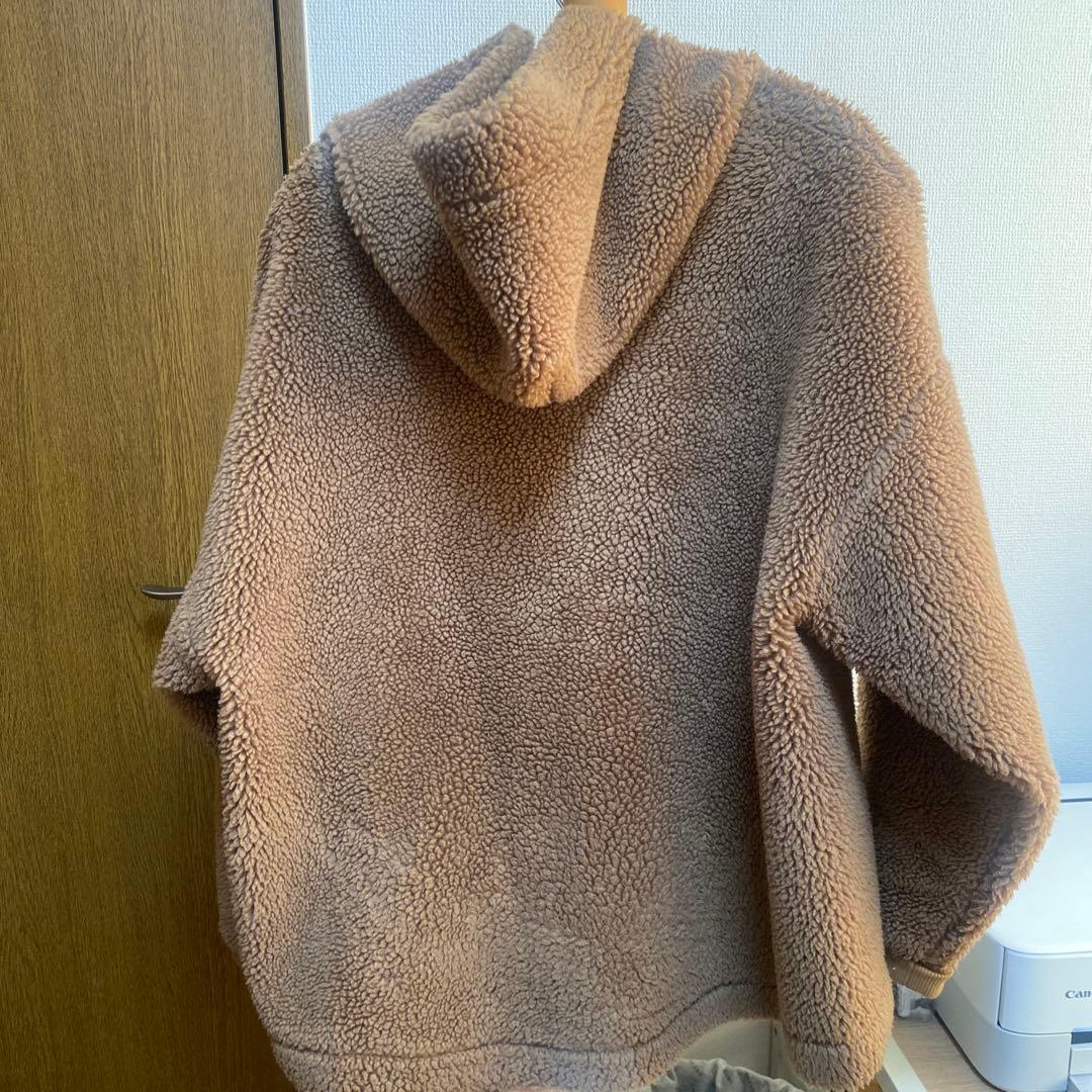 ドゥーズィエムクラス　ボアフードパーカー　キャメル　ブルゾン　茶色