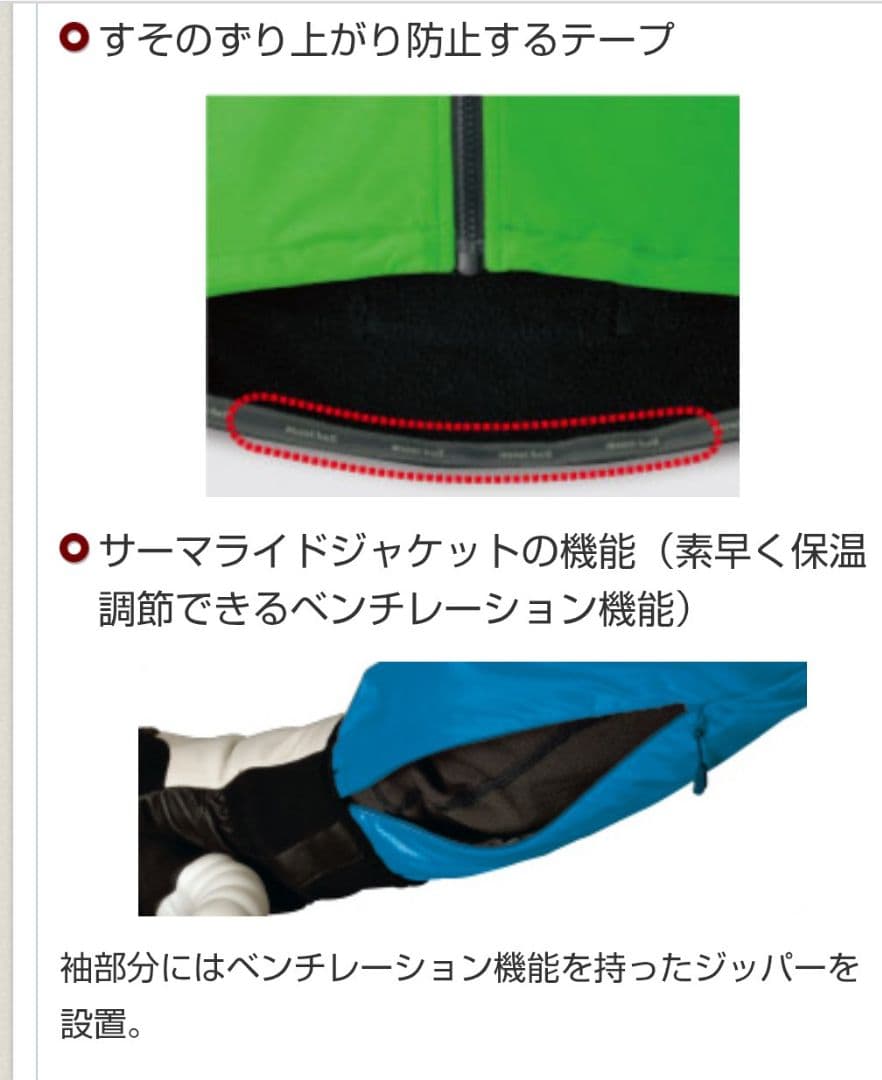 mont-bell サーマライド ジャケット メンズ (Ｍ) ブラック