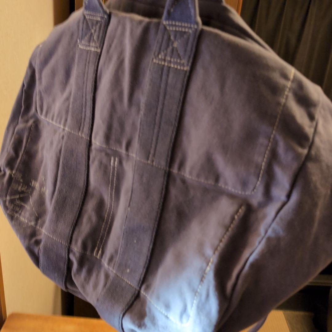 希少　ラルフローレン　デニム＆サプライのネイビー キャンバス トートバッグ