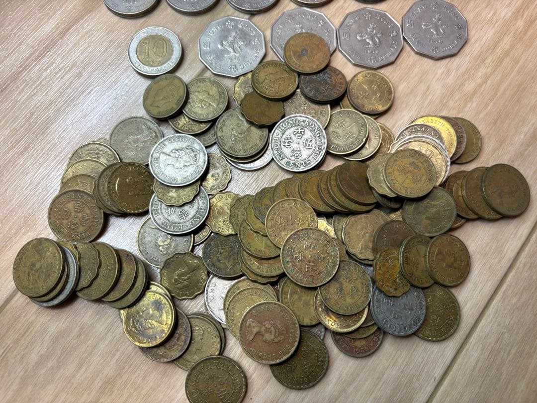 1-31 香港硬貨まとめ　香港ドル　5ドル 2ドル　10ドル　古銭