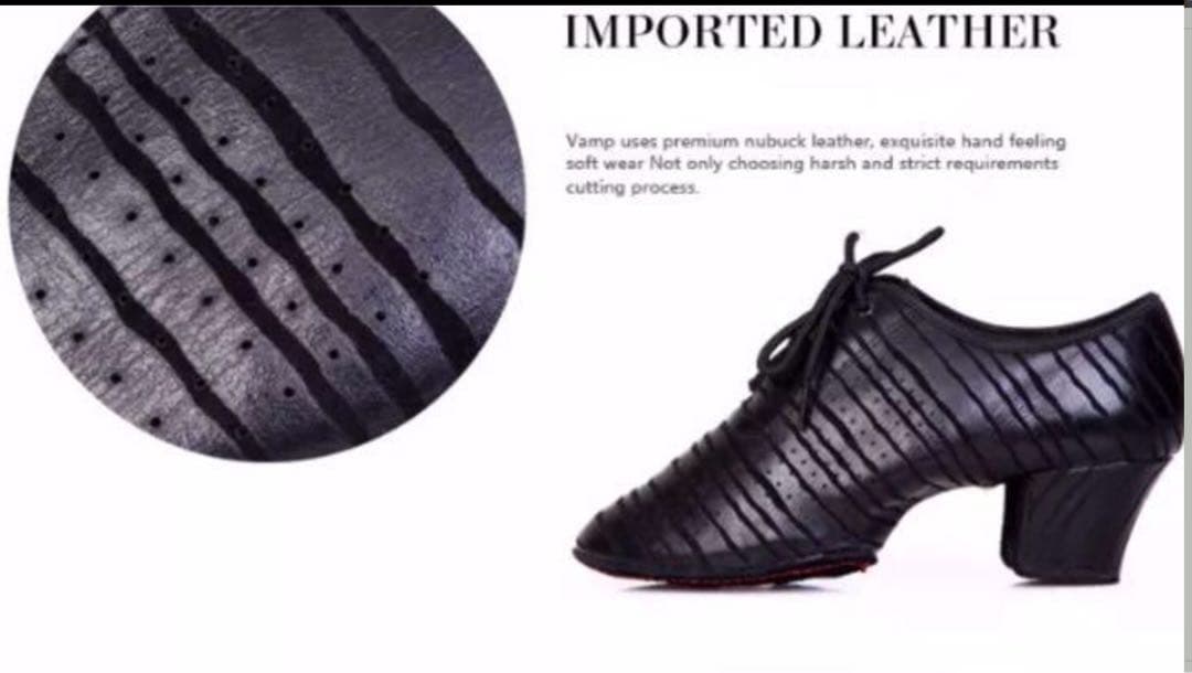 新品‼️社交ダンスティーチャーズシューズ モダンラテン 兼用 ヒール5cm